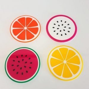 Acrylic Fruit Coasters
