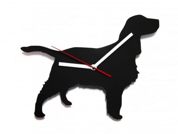 dog silhouette clock