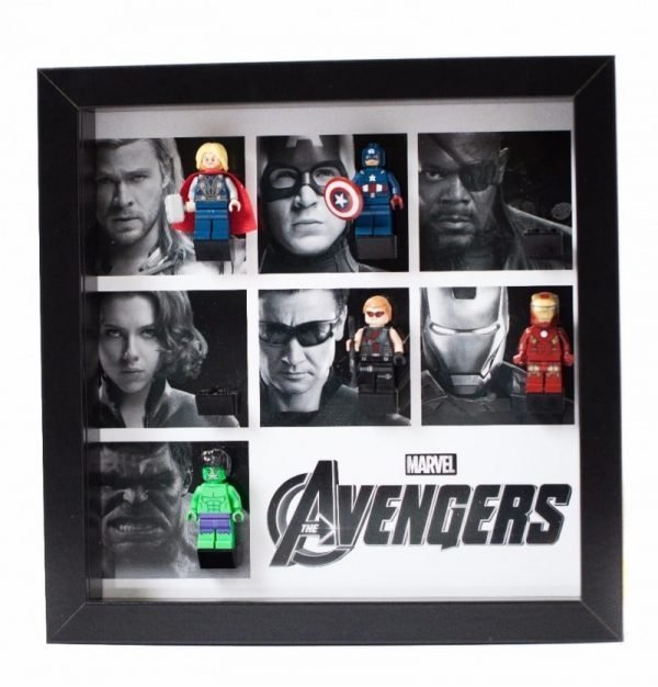 Avengers Black White Acrylic Minifigure Display
