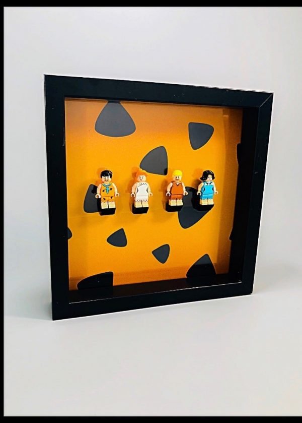 Flintstone Acrylic Frame Insert For LEGO Flintstones Minifigures Orange