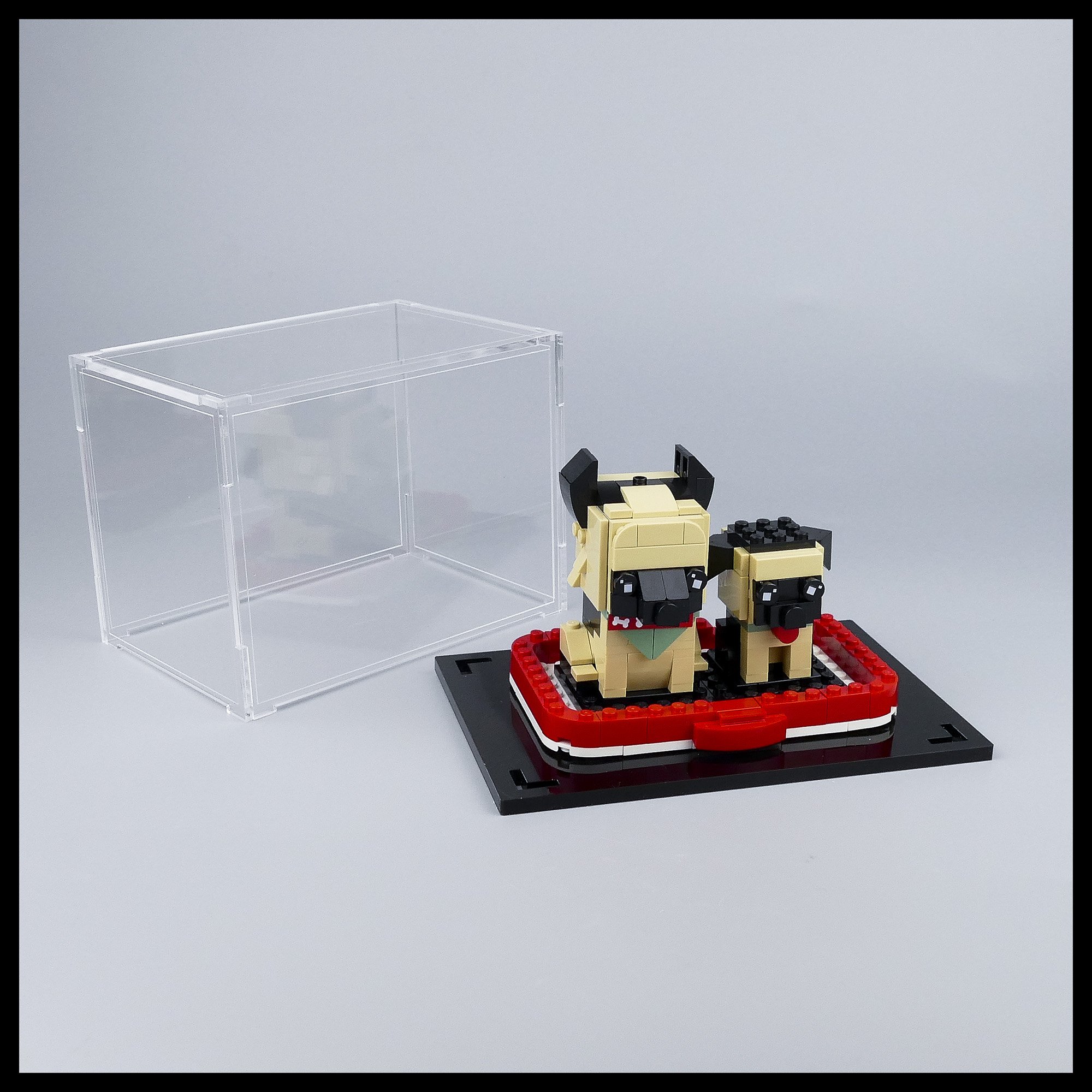 Haustiere Acryl Stapelbar Display Case für Lego brickheadz 
