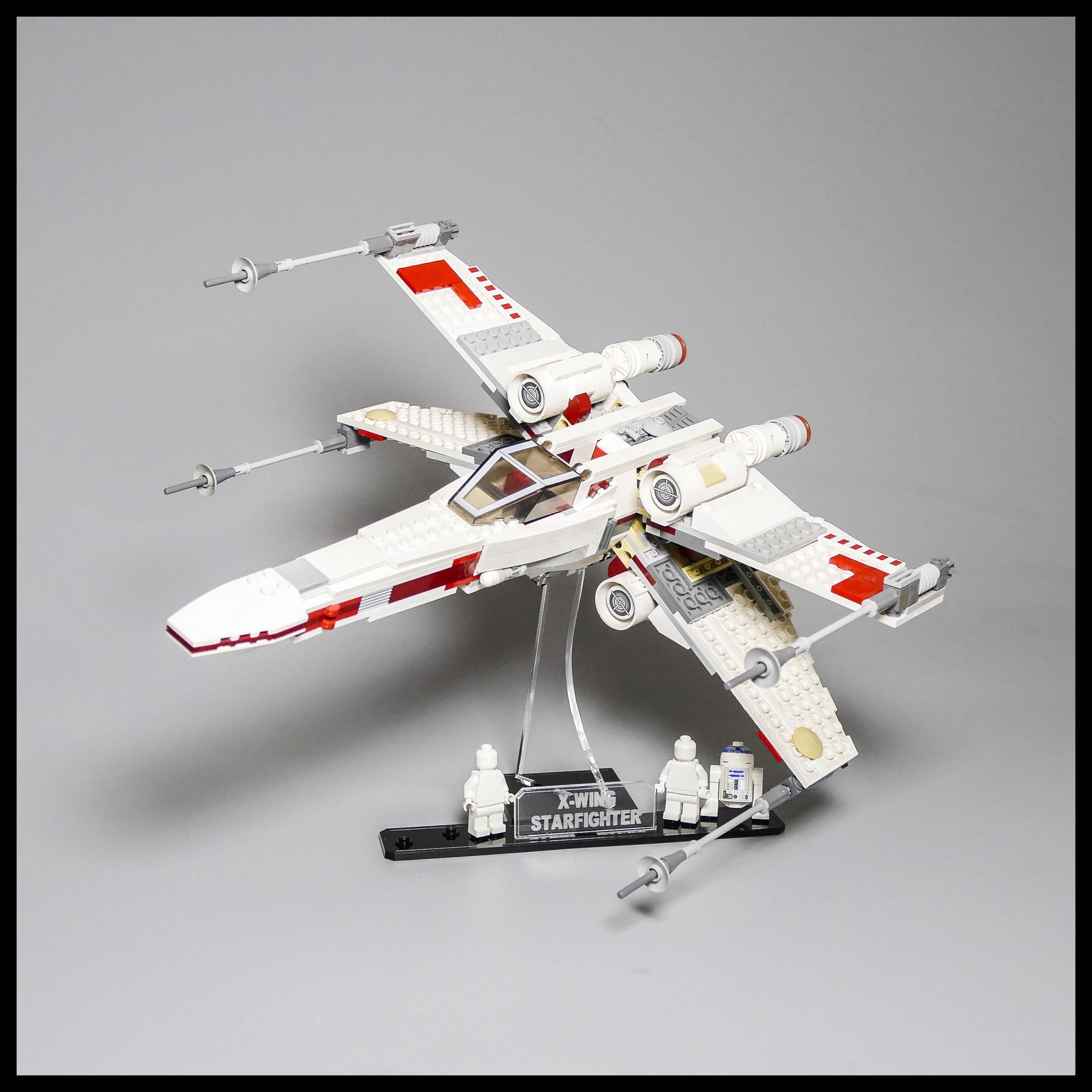 acrylic display stand for Lego Star Wars Rebel X-wing 9493 75102 75149 