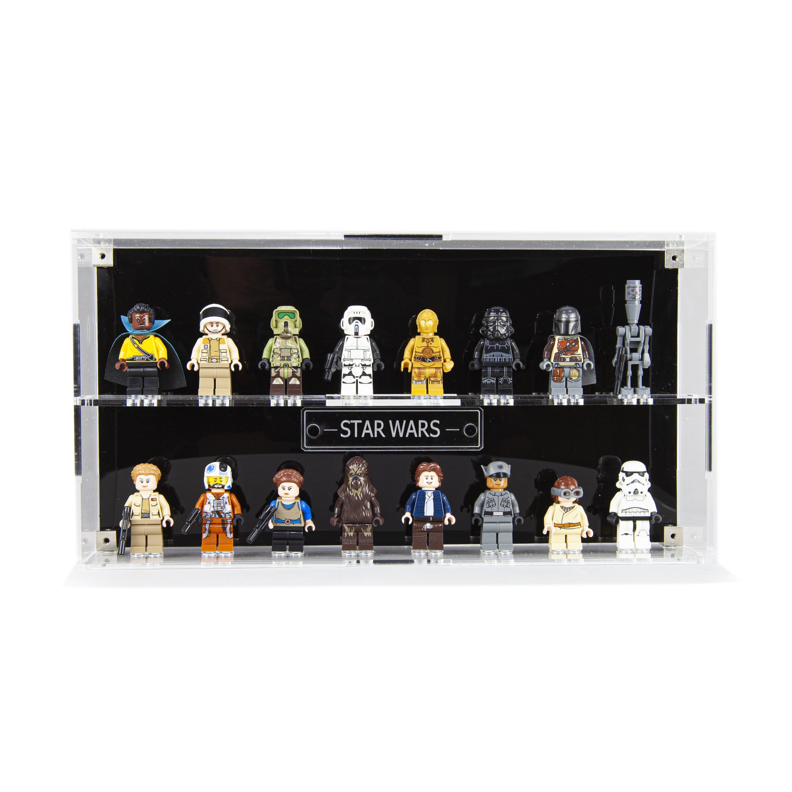 Display case frame for Lego Star Wars Minifigures minifigs figures 