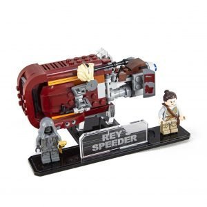 acrylic display stand for Lego Star Wars Rey's Speeder 75099